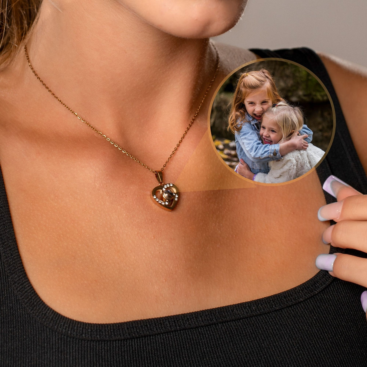 Love Photo Necklace