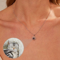 Thumbnail for Paw Print Photo Necklace