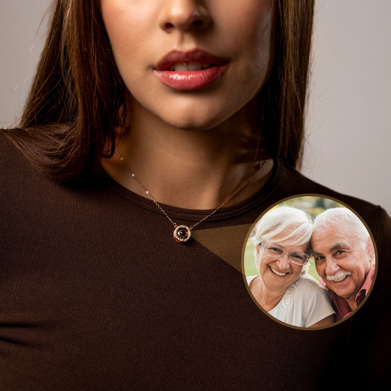 Circular Photo Necklace